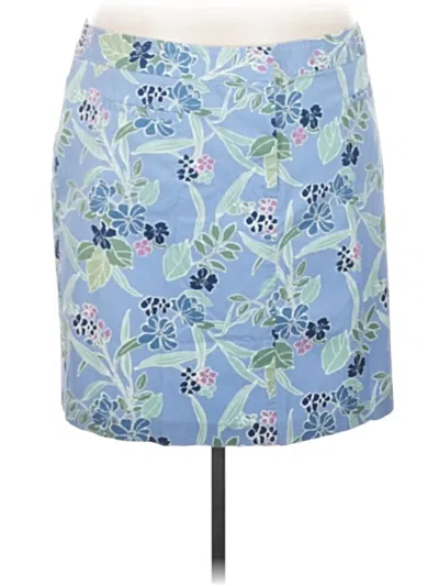 Pre-owned Lane Bryant Casual Skirt In Blue