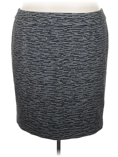 Pre-owned Lane Bryant Casual Skirt In Gray