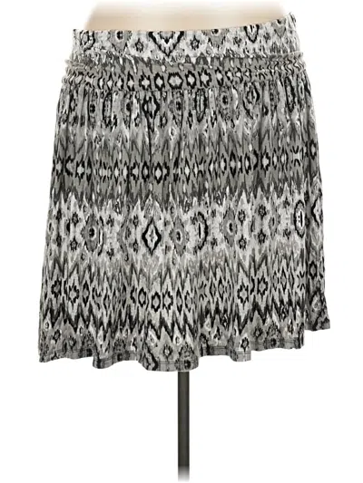 Pre-owned Lane Bryant Casual Skirt In Gray