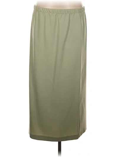 Pre-owned Lane Bryant Casual Skirt In Green
