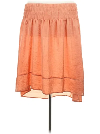 Pre-owned Lane Bryant Casual Skirt In Orange
