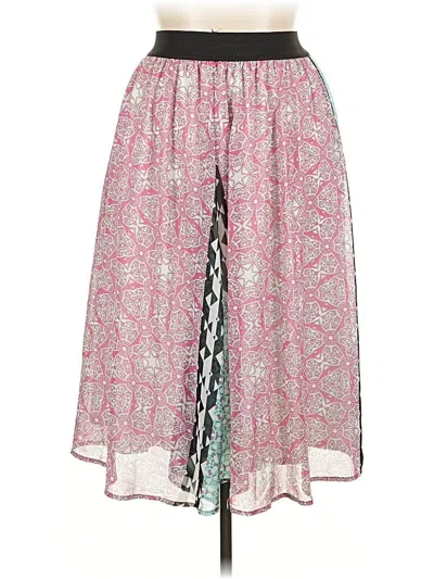 Pre-owned Lane Bryant Casual Skirt In Pink
