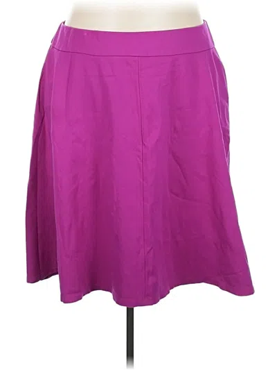 Pre-owned Lane Bryant Casual Skirt In Purple