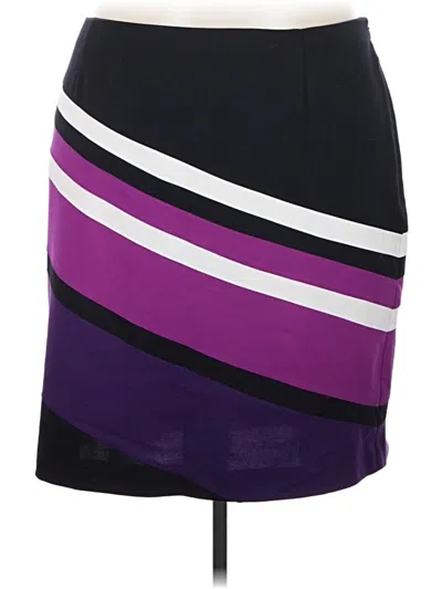 Pre-owned Lane Bryant Casual Skirt In Purple