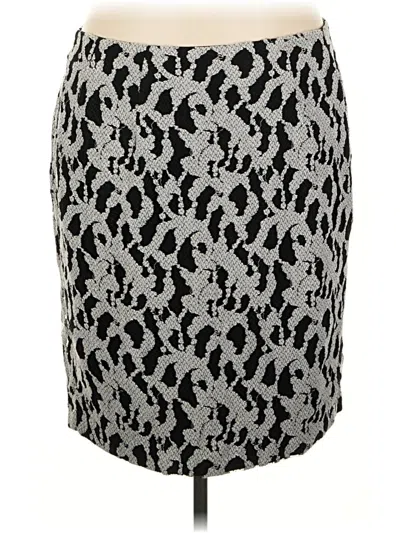 Pre-owned Lane Bryant Casual Skirt In Silver