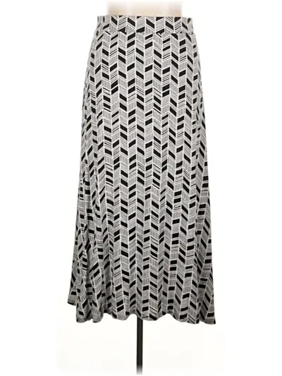 Pre-owned Lane Bryant Casual Skirt In Silver