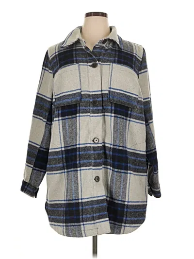 Pre-owned Lane Bryant Coat In Gray