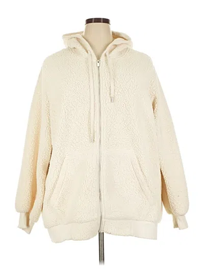 Pre-owned Lane Bryant Coat In Ivory
