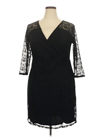 Pre-owned Lane Bryant Cocktail Dress In Black