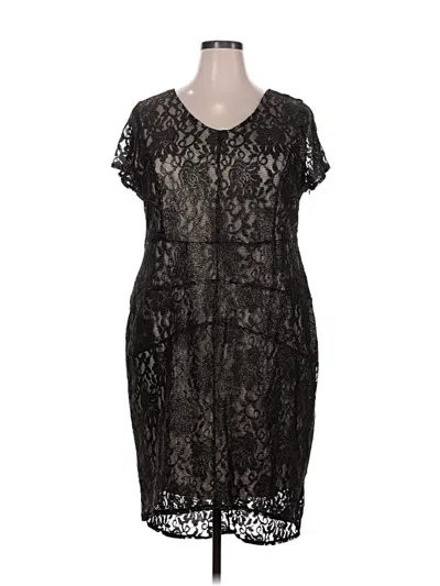 Pre-owned Lane Bryant Cocktail Dress In Black