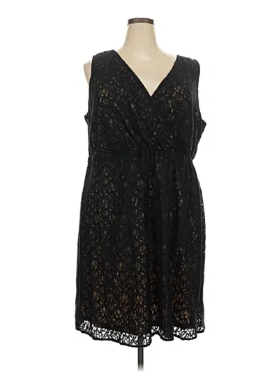 Pre-owned Lane Bryant Cocktail Dress In Black