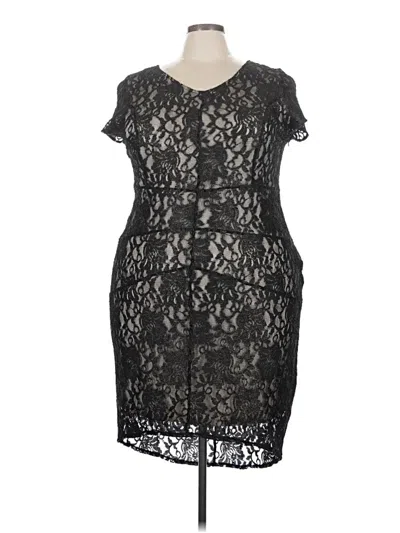 Pre-owned Lane Bryant Cocktail Dress In Black