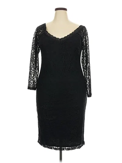 Pre-owned Lane Bryant Cocktail Dress In Black