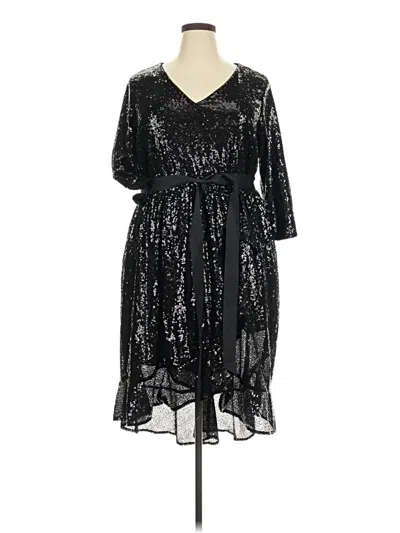 Pre-owned Lane Bryant Cocktail Dress In Black