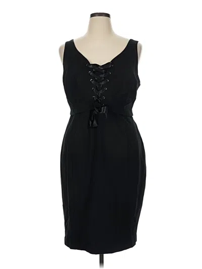 Pre-owned Lane Bryant Cocktail Dress In Black