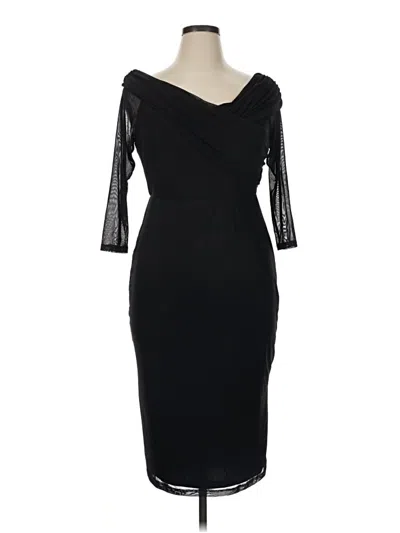 Pre-owned Lane Bryant Cocktail Dress In Black
