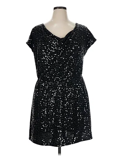 Pre-owned Lane Bryant Cocktail Dress In Black