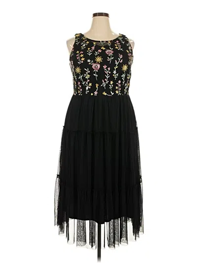 Pre-owned Lane Bryant Cocktail Dress In Black