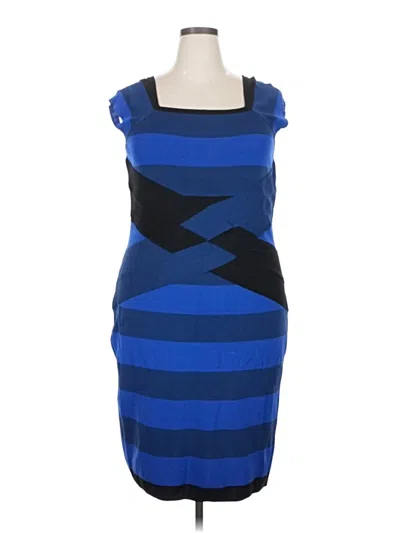 Pre-owned Lane Bryant Cocktail Dress In Blue
