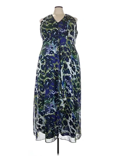Pre-owned Lane Bryant Cocktail Dress In Blue
