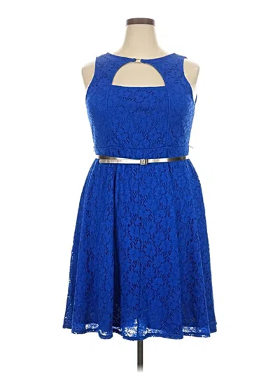 Pre-owned Lane Bryant Cocktail Dress In Blue