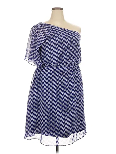 Pre-owned Lane Bryant Cocktail Dress In Blue
