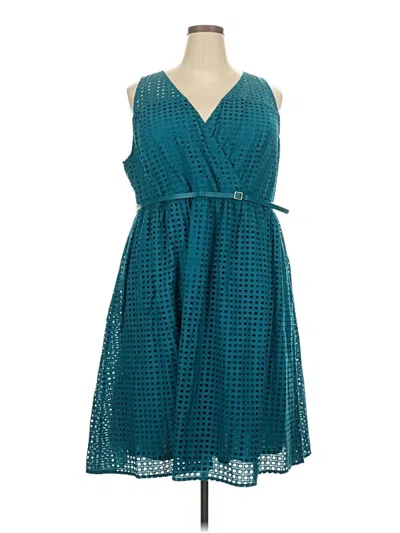 Pre-owned Lane Bryant Cocktail Dress In Blue