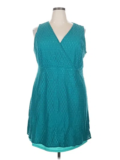 Pre-owned Lane Bryant Cocktail Dress In Blue