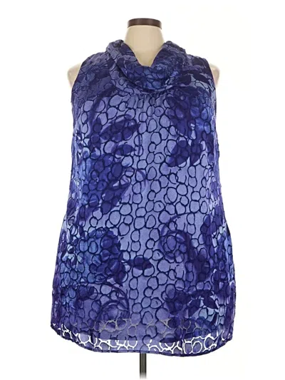 Pre-owned Lane Bryant Cocktail Dress In Blue
