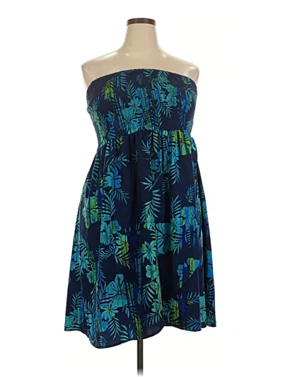 Pre-owned Lane Bryant Cocktail Dress In Blue