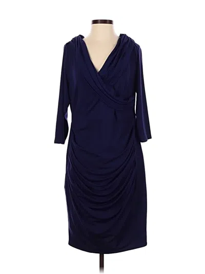 Pre-owned Lane Bryant Cocktail Dress In Blue