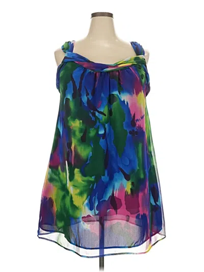 Pre-owned Lane Bryant Cocktail Dress In Blue