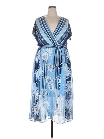 Pre-owned Lane Bryant Cocktail Dress In Blue