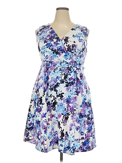 Pre-owned Lane Bryant Cocktail Dress In Blue