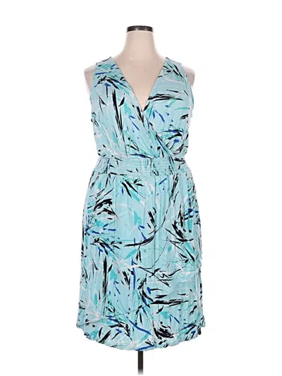 Pre-owned Lane Bryant Cocktail Dress In Blue