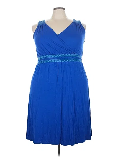 Pre-owned Lane Bryant Cocktail Dress In Blue