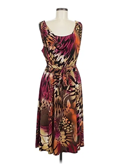 Pre-owned Lane Bryant Cocktail Dress In Brown