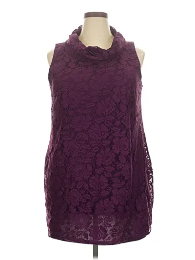 Pre-owned Lane Bryant Cocktail Dress In Burgundy