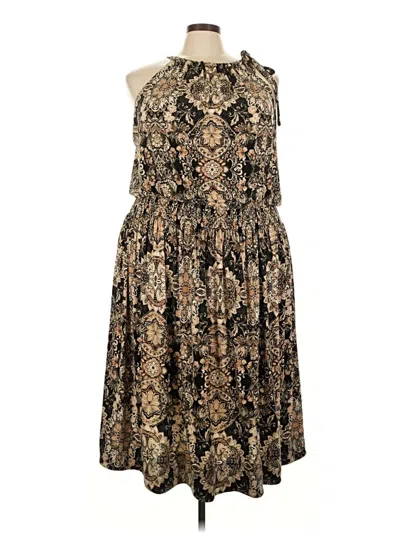 Pre-owned Lane Bryant Cocktail Dress In Gold