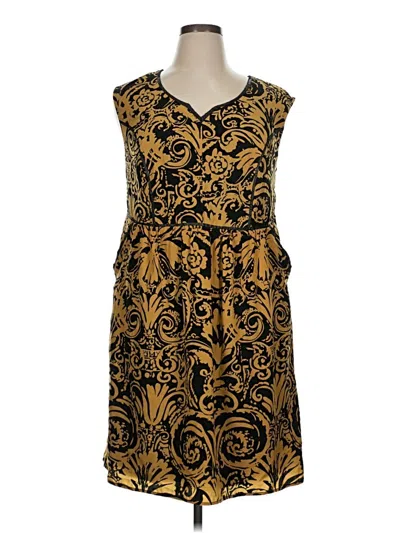 Pre-owned Lane Bryant Cocktail Dress In Gold