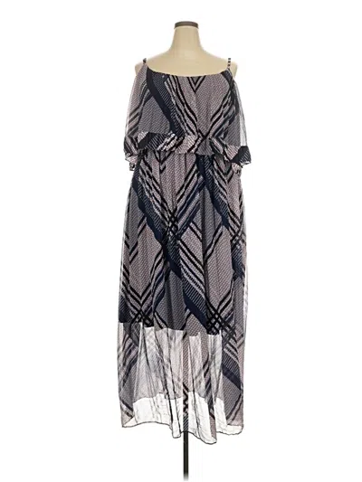 Pre-owned Lane Bryant Cocktail Dress In Gray