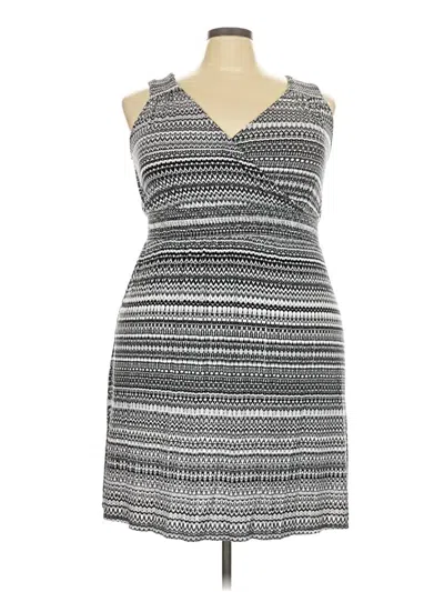 Pre-owned Lane Bryant Cocktail Dress In Gray