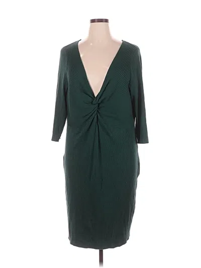 Pre-owned Lane Bryant Cocktail Dress In Green