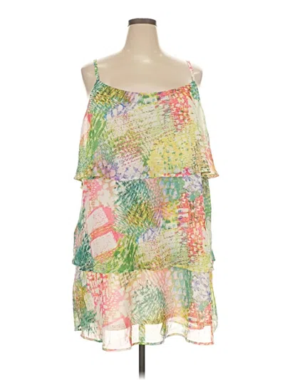 Pre-owned Lane Bryant Cocktail Dress In Green