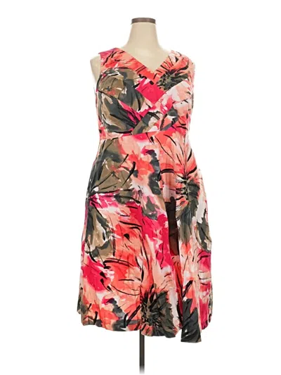 Pre-owned Lane Bryant Cocktail Dress In Orange