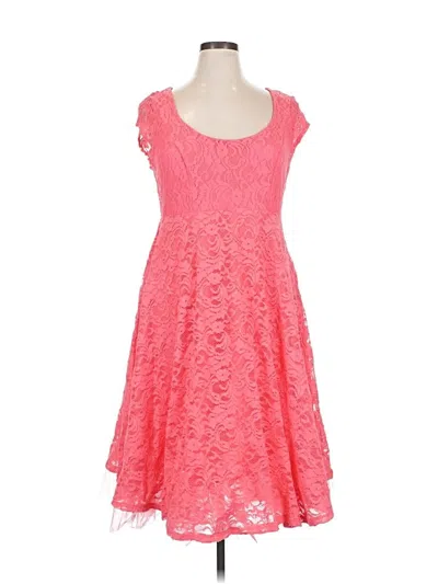 Pre-owned Lane Bryant Cocktail Dress In Pink
