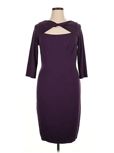Pre-owned Lane Bryant Cocktail Dress In Purple