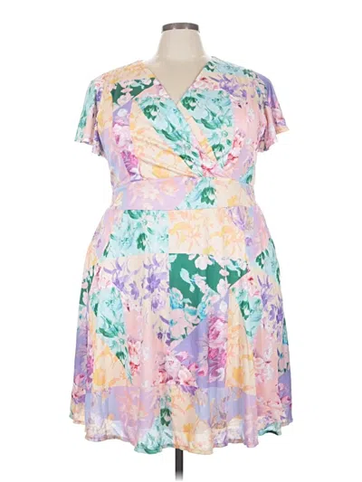 Pre-owned Lane Bryant Cocktail Dress In Purple