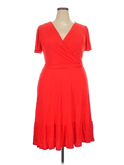 Pre-owned Lane Bryant Cocktail Dress In Red