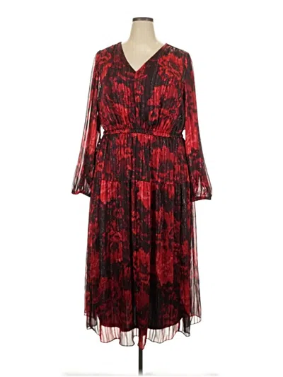 Pre-owned Lane Bryant Cocktail Dress In Red